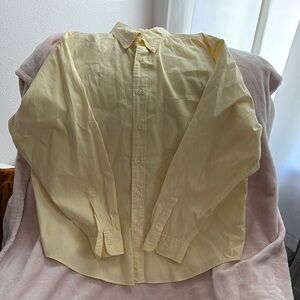Roundtree & Yorke Yellow Casual Button Down Shirt